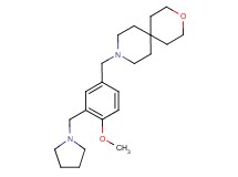 9-[4-methoxy-3-(pyrrolidin-1-ylmethyl)benzyl]-3-oxa-9-azaspiro[5.5]undecane
