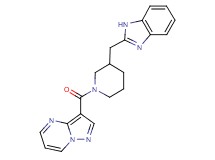 3-{[3-(1H-benzimidazol-2-ylmethyl)-1-piperidinyl]carbonyl}pyrazolo[1,5-a]pyrimidine