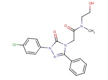 2-[1-(4-chlorophenyl)-5-oxo-3-phenyl-1,5-dihydro-4H-1,2,4-triazol-4-yl]-N-(2-hydroxyethyl)-N-methylacetamide