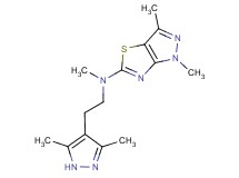 N-[2-(3,5-dimethyl-1H-pyrazol-4-yl)ethyl]-N,1,3-trimethyl-1H-pyrazolo[3,4-d][1,3]thiazol-5-amine