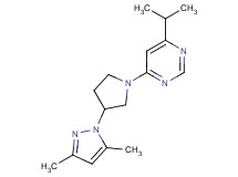 4-[3-(3,5-dimethyl-1H-pyrazol-1-yl)pyrrolidin-1-yl]-6-isopropylpyrimidine