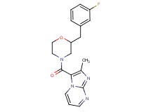 3-{[2-(3-fluorobenzyl)-4-morpholinyl]carbonyl}-2-methylimidazo[1,2-a]pyrimidine
