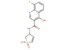 N-(1,1-dioxido-2,3-dihydro-3-thienyl)-8-fluoro-4-hydroxy-3-quinolinecarboxamide