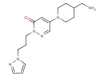 5-[4-(aminomethyl)-1-piperidinyl]-2-[3-(1H-pyrazol-1-yl)propyl]-3(2H)-pyridazinone hydrochloride