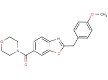 2-(4-methoxybenzyl)-6-(4-morpholinylcarbonyl)-1,3-benzoxazole