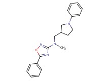 N-methyl-5-phenyl-N-[(1-phenyl-3-pyrrolidinyl)methyl]-1,2,4-oxadiazol-3-amine