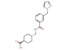 trans-4-({[3-(1H-pyrazol-1-ylmethyl)benzoyl]amino}methyl)cyclohexanecarboxylic acid