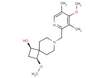 (1R*,3S*)-3-methoxy-7-[(4-methoxy-3,5-dimethylpyridin-2-yl)methyl]-7-azaspiro[3.5]nonan-1-ol