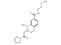 N-(2-methoxyethyl)-4-methyl-3-(2-oxo-2-pyrrolidin-1-ylethyl)-3,4-dihydro-2H-1,4-benzoxazine-6-carboxamide