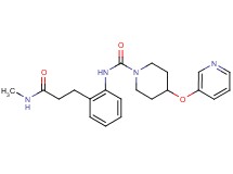 N-{2-[3-(methylamino)-3-oxopropyl]phenyl}-4-(pyridin-3-yloxy)piperidine-1-carboxamide