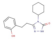 4-cyclohexyl-5-[2-(2-hydroxyphenyl)ethyl]-2,4-dihydro-3H-1,2,4-triazol-3-one