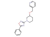 3-({[1-(5-phenyl-1,2,4-oxadiazol-3-yl)-3-piperidinyl]oxy}methyl)pyridine
