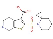 2-(4-azaspiro[2.5]oct-4-ylsulfonyl)-4,5,6,7-tetrahydrothieno[2,3-c]pyridine-3-carboxylic acid