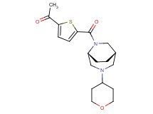 1-(5-{[(1S*,5R*)-3-(tetrahydro-2H-pyran-4-yl)-3,6-diazabicyclo[3.2.2]non-6-yl]carbonyl}-2-thienyl)ethanone