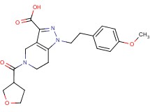 1-[2-(4-methoxyphenyl)ethyl]-5-(tetrahydrofuran-3-ylcarbonyl)-4,5,6,7-tetrahydro-1H-pyrazolo[4,3-c]pyridine-3-carboxylic acid