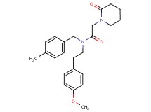 N-[2-(4-methoxyphenyl)ethyl]-N-(4-methylbenzyl)-2-(2-oxopiperidin-1-yl)acetamide