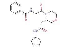 N-(2-{3-[2-(3-cyclopenten-1-ylamino)-2-oxoethyl]-4-morpholinyl}-2-oxoethyl)benzamide