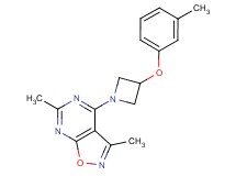 3,6-dimethyl-4-[3-(3-methylphenoxy)-1-azetidinyl]isoxazolo[5,4-d]pyrimidine
