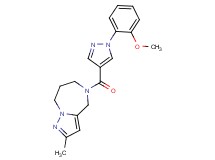 5-{[1-(2-methoxyphenyl)-1H-pyrazol-4-yl]carbonyl}-2-methyl-5,6,7,8-tetrahydro-4H-pyrazolo[1,5-a][1,4]diazepine