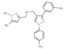 1-(1,5-dimethyl-1H-pyrazol-3-yl)-N-{[3-(3-methylphenyl)-1-(4-methylphenyl)-1H-pyrazol-4-yl]methyl}methanamine