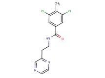 3,5-dichloro-4-methyl-N-[2-(2-pyrazinyl)ethyl]benzamide