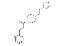 1-[3-(2-fluorophenyl)propanoyl]-4-[2-(1H-1,2,4-triazol-1-yl)ethyl]piperazine