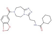 N-{2-[7-(1,3-benzodioxol-5-ylcarbonyl)-6,7,8,9-tetrahydro-5H-[1,2,4]triazolo[4,3-d][1,4]diazepin-3-yl]ethyl}cyclohexanecarboxamide