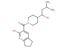 3-{[4-(1-hydroxy-3-methylbutyl)-1-piperidinyl]carbonyl}-6,7-dihydro-5H-cyclopenta[b]pyridin-2-ol