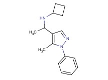 N-[1-(5-methyl-1-phenyl-1H-pyrazol-4-yl)ethyl]cyclobutanamine
