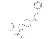 2-acetyl-8-[3-(2-pyridinyl)propanoyl]-2,8-diazaspiro[4.5]decane-3-carboxylic acid