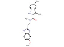 N-[2-(5-methoxy-1H-benzimidazol-2-yl)ethyl]-N,3,5-trimethyl-1H-indole-2-carboxamide