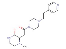 4-methyl-3-(2-oxo-2-{4-[2-(4-pyridinyl)ethyl]-1-piperazinyl}ethyl)-2-piperazinone