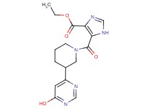 ethyl 5-{[3-(6-hydroxypyrimidin-4-yl)piperidin-1-yl]carbonyl}-1H-imidazole-4-carboxylate