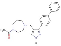1-acetyl-4-{[3-(4-biphenylyl)-1H-pyrazol-4-yl]methyl}-1,4-diazepane