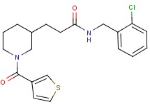 N-(2-chlorobenzyl)-3-[1-(3-thienylcarbonyl)-3-piperidinyl]propanamide