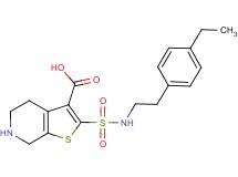 2-({[2-(4-ethylphenyl)ethyl]amino}sulfonyl)-4,5,6,7-tetrahydrothieno[2,3-c]pyridine-3-carboxylic acid