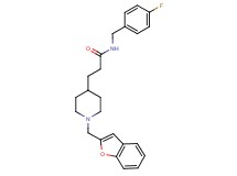3-[1-(1-benzofuran-2-ylmethyl)-4-piperidinyl]-N-(4-fluorobenzyl)propanamide
