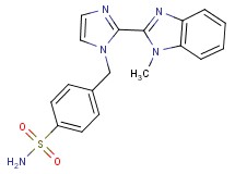 4-{[2-(1-methyl-1H-benzimidazol-2-yl)-1H-imidazol-1-yl]methyl}benzenesulfonamide