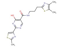 N-[3-(4,5-dimethyl-1,3-thiazol-2-yl)propyl]-4-hydroxy-2-(2-methyl-1,3-thiazol-4-yl)pyrimidine-5-carboxamide