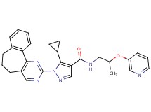 5-cyclopropyl-1-(6,7-dihydro-5H-benzo[6,7]cyclohepta[1,2-d]pyrimidin-2-yl)-N-[2-(3-pyridinyloxy)propyl]-1H-pyrazole-4-carboxamide