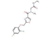 2-[(2-chloro-4-fluorophenoxy)methyl]-N-methyl-N-[2-(methylamino)-2-oxoethyl]-1,3-oxazole-4-carboxamide