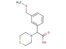 [3-(methoxymethyl)phenyl](thiomorpholin-4-yl)acetic acid