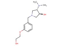 (3S*,4S*)-4-(dimethylamino)-1-[3-(2-hydroxyethoxy)benzyl]pyrrolidin-3-ol