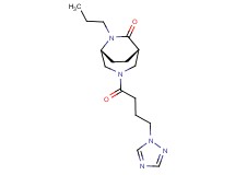 (1S*,5R*)-6-propyl-3-[4-(1H-1,2,4-triazol-1-yl)butanoyl]-3,6-diazabicyclo[3.2.2]nonan-7-one