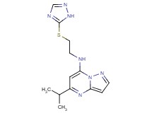5-isopropyl-N-[2-(1H-1,2,4-triazol-5-ylthio)ethyl]pyrazolo[1,5-a]pyrimidin-7-amine