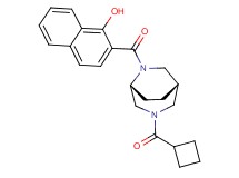 2-{[(1S*,5R*)-3-(cyclobutylcarbonyl)-3,6-diazabicyclo[3.2.2]non-6-yl]carbonyl}-1-naphthol