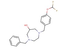 1-benzyl-4-[4-(difluoromethoxy)benzyl]-1,4-diazepan-6-ol