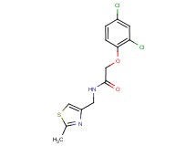 2-(2,4-dichlorophenoxy)-N-[(2-methyl-1,3-thiazol-4-yl)methyl]acetamide