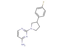 2-[3-(4-fluorophenyl)-1-pyrrolidinyl]-4-pyrimidinamine