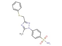 4-{5-methyl-3-[(phenylthio)methyl]-1H-1,2,4-triazol-1-yl}benzenesulfonamide